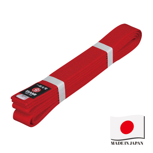 Made in Japan Thick Core Red Karate Belt