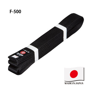 Made in Japan Thick Core Satin Black Belt – ISAMI Japan